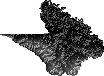 Modelo Digital de Elevaciones (SRTM) - Municipio de Entre Ríos, Cochabamba