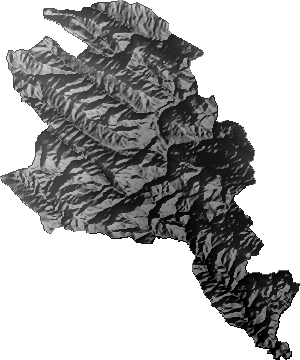 Modelo Digital de Elevaciones (SRTM) - Municipio de Pocona, Cochabamba