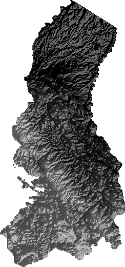 Modelo Digital de Elevaciones (SRTM) - Departamento de La Paz