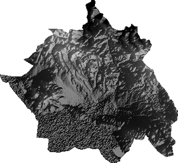 Modelo Digital de Elevaciones (SRTM) - Municipio de Sicasica, La Paz
