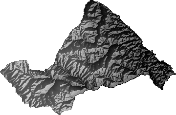 Modelo Digital de Elevaciones (SRTM) - Municipio de Charazani, La Paz