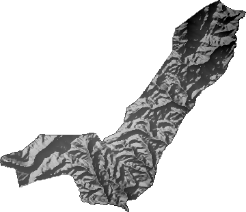 Modelo Digital de Elevaciones (SRTM) - Municipio de Curva, La Paz