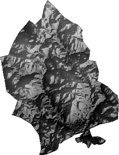 Modelo Digital de Elevaciones (SRTM) - Municipio de Humanata, La Paz