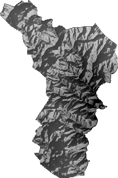 Modelo Digital de Elevaciones (SRTM) - Municipio de Mocomoco, La Paz