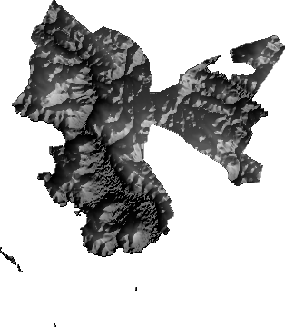 Modelo Digital de Elevaciones (SRTM) - Municipio de Puerto Acosta, La Paz