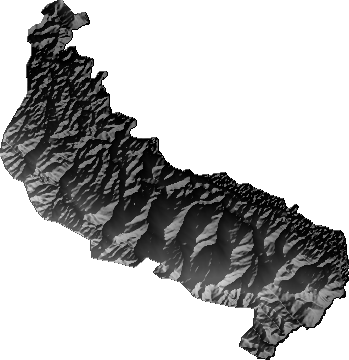 Modelo Digital de Elevaciones (SRTM) - Municipio de Alto Beni, La Paz