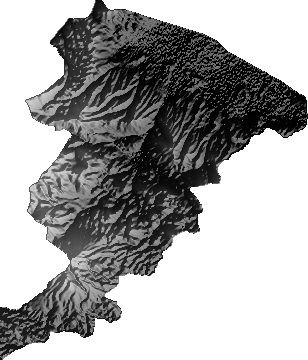 Modelo Digital de Elevaciones (SRTM) - Municipio de Santiago de Machaca, La Paz