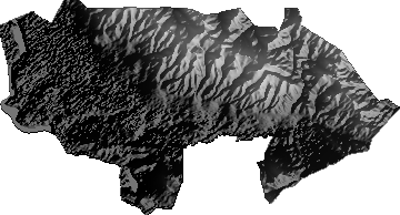 Modelo Digital de Elevaciones (SRTM) - Municipio de Jesús de Machaka, La Paz