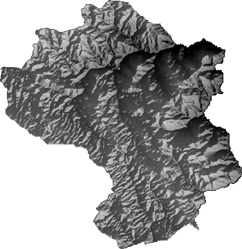 Modelo Digital de Elevaciones (SRTM) - Municipio de Colquiri, La Paz