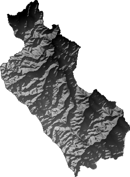 Modelo Digital de Elevaciones (SRTM) - Municipio de Quime, La Paz