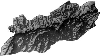 Modelo Digital de Elevaciones (SRTM) - Municipio de Tipuani, La Paz