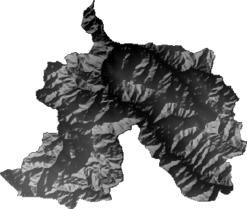 Modelo Digital de Elevaciones (SRTM) - Municipio de Luribay, La Paz