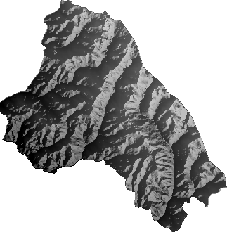 Modelo Digital de Elevaciones (SRTM) - Municipio de Malla, La Paz