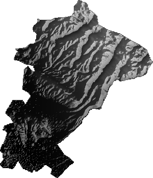 Modelo Digital de Elevaciones (SRTM) - Municipio de Batallas, La Paz