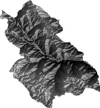 Modelo Digital de Elevaciones (SRTM) - Municipio de Mecapaca, La Paz
