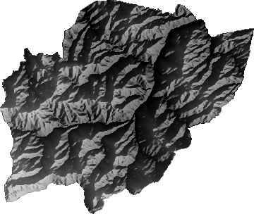 Modelo Digital de Elevaciones (SRTM) - Municipio de Coroico, La Paz