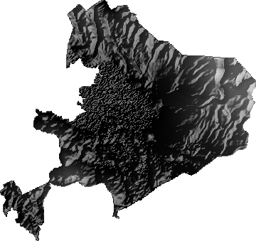 Modelo Digital de Elevaciones (SRTM) - Municipio de Achacachi, La Paz
