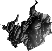 Modelo Digital de Elevaciones (SRTM) - Municipio de Santiago de Huata, La Paz