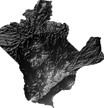 Modelo Digital de Elevaciones (SRTM) - Municipio de Charaña, La Paz