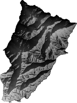 Modelo Digital de Elevaciones (SRTM) - Municipio de Chulumani, La Paz