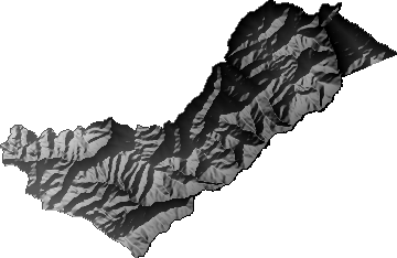 Modelo Digital de Elevaciones (SRTM) - Municipio de Irupana, La Paz