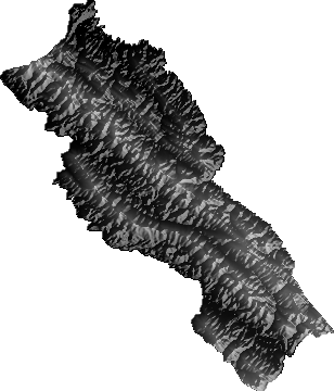 Modelo Digital de Elevaciones (SRTM) - Municipio de Palos Blancos, La Paz