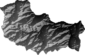 Modelo Digital de Elevaciones (SRTM) - Municipio de Yanacachi, La Paz