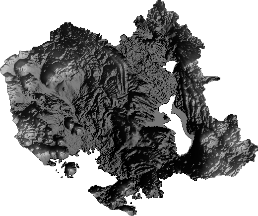 Modelo Digital de Elevaciones (SRTM) - Departamento de Oruro