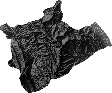 Modelo Digital de Elevaciones (SRTM) - Municipio de Choquecota, Oruro