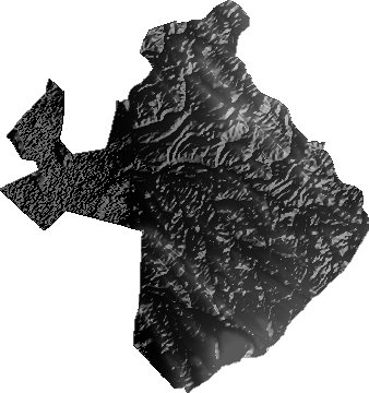 Modelo Digital de Elevaciones (SRTM) - Municipio de Paria, Oruro