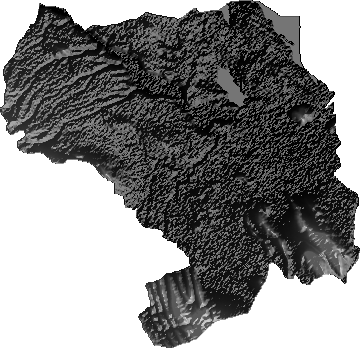 Modelo Digital de Elevaciones (SRTM) - Municipio de Pampa Aullagas, Oruro