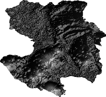 Modelo Digital de Elevaciones (SRTM) - Municipio de Salinas de Garcí Mendoza, Oruro