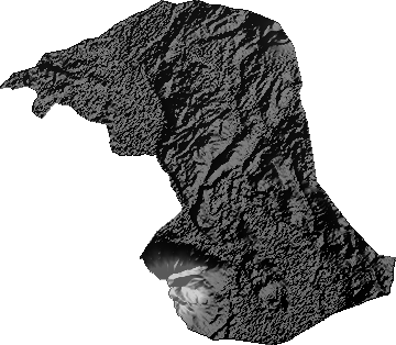 Modelo Digital de Elevaciones (SRTM) - Municipio de Escara, Oruro