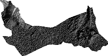 Modelo Digital de Elevaciones (SRTM) - Municipio de Esmeralda, Oruro