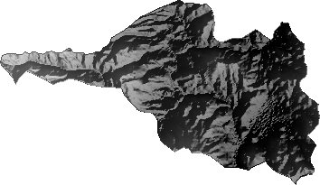 Modelo Digital de Elevaciones (SRTM) - Municipio de Carangas, Oruro