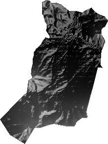 Modelo Digital de Elevaciones (SRTM) - Municipio de La Rivera, Oruro