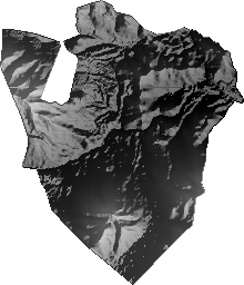 Modelo Digital de Elevaciones (SRTM) - Municipio de Todos Santos, Oruro