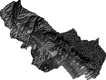 Modelo Digital de Elevaciones (SRTM) - Municipio de Huayllamarca, Oruro