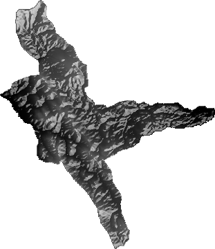 Modelo Digital de Elevaciones (SRTM) - Municipio de Huanuni, Oruro