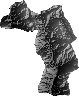 Modelo Digital de Elevaciones (SRTM) - Municipio de Antequera, Oruro