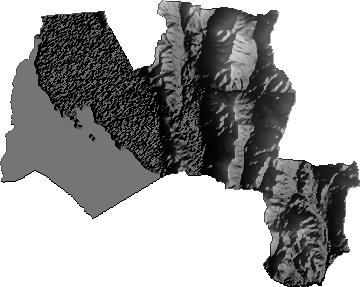 Modelo Digital de Elevaciones (SRTM) - Municipio de Pazña, Oruro