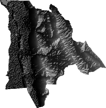 Modelo Digital de Elevaciones (SRTM) - Municipio de Poopó, Oruro