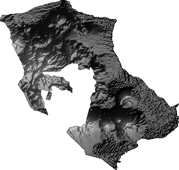 Modelo Digital de Elevaciones (SRTM) - Municipio de Sabaya, Oruro