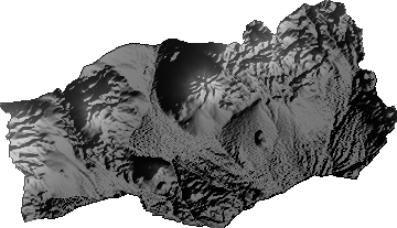 Modelo Digital de Elevaciones (SRTM) - Municipio de Turco, Oruro