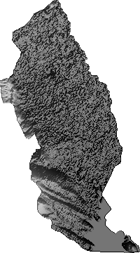 Modelo Digital de Elevaciones (SRTM) - Municipio de Toledo, Oruro