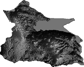 Modelo Digital de Elevaciones (SRTM) - Municipio de Belén de Andamarca, Oruro