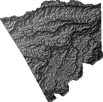Modelo Digital de Elevaciones (SRTM) - Municipio de Filadelfia, Pando