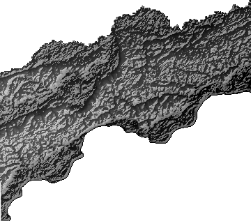 Modelo Digital de Elevaciones (SRTM) - Municipio de Puerto Rico, Pando