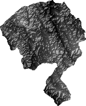 Modelo Digital de Elevaciones (SRTM) - Municipio de Sacaca, Potosí