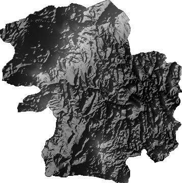 Modelo Digital de Elevaciones (SRTM) - Municipio de Tomave, Potosí
